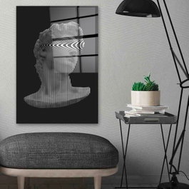 Wallity Cuadro Decorativo de Vidrio Templado Multicolor 70 x 100 cm